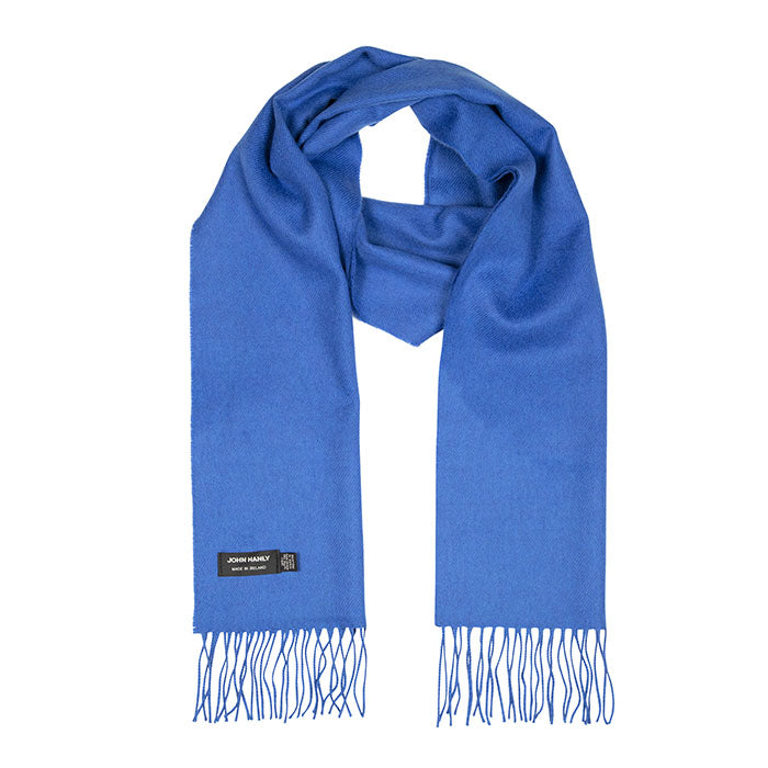 Scarf 100% Fine Merino Wool Royal Blue.  115