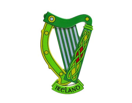 Irish Harp Celtic Magnet
