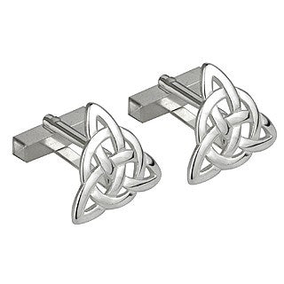 Silver store knot cufflinks