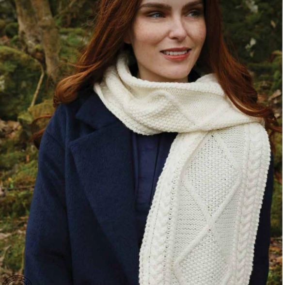 Aran 2025 wool scarf
