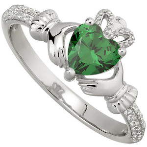 Green on sale birthstone rings