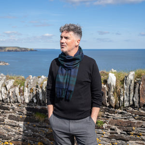 100% Merino Wool Luxury Wool Scarf in Blackwatch Tartan