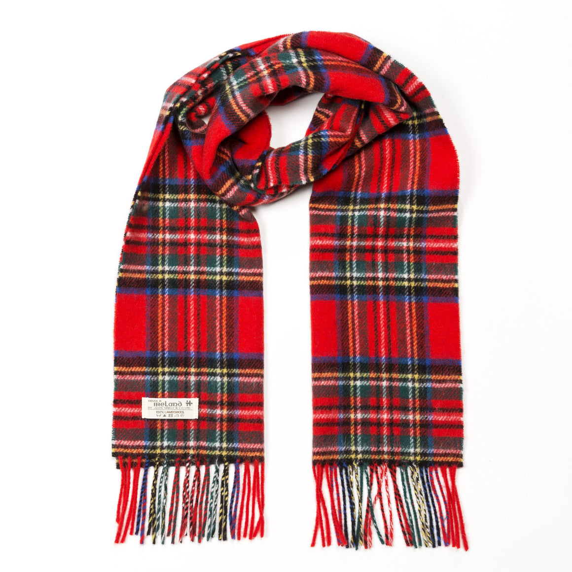 100% Merino Wool Luxury Scarf in Royal Stewart Tartan