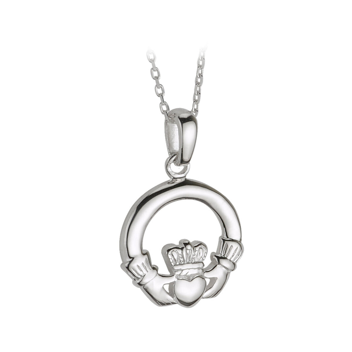 Claddagh Pendant  small Sterling Silver S4682