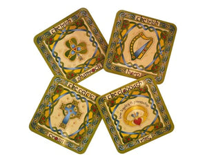 Symbols of Ireland coasters set of 4.
