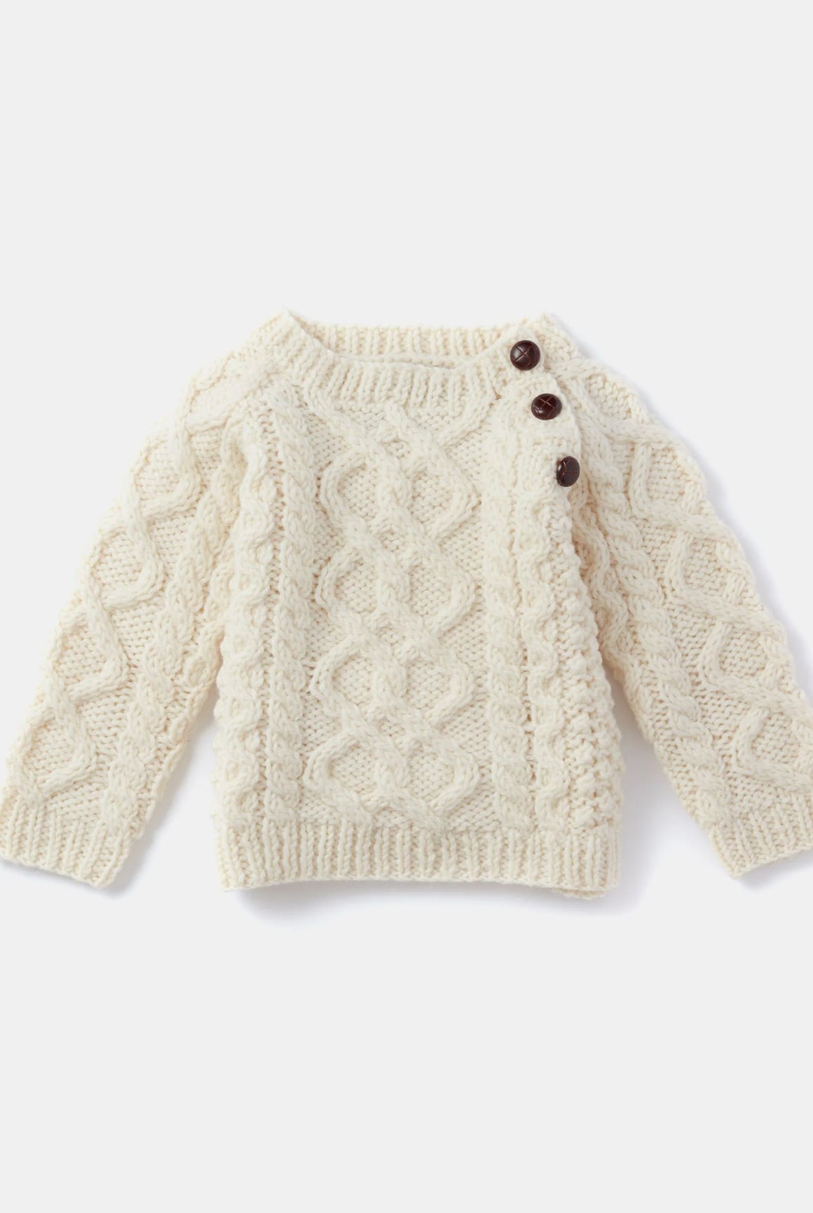 Aran Baby Sweater Handknitted