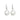 Sterling Silver medium Claddagh Drop Earrings
