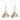 Trinity Knot 18ct Two Toned Plated Drop Earrings S33072.