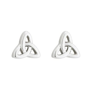 Trinity Knot Petite Sterling Silver Stud Earrings.