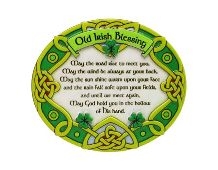 Irish Blessing Celtic Resin Magnet