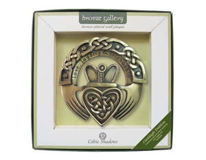 Claddagh Ring Bronze Plaque.