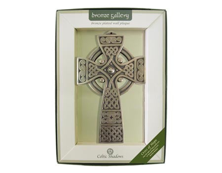Bronze Celtic Cross Plaque. Cross of Hope.