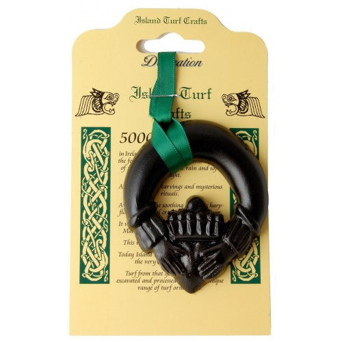 Irish Bog Peat Claddagh Wall Hanging F30