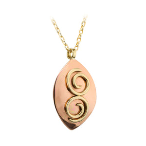 Copper Spiral Pendant by Grange Jewellery
