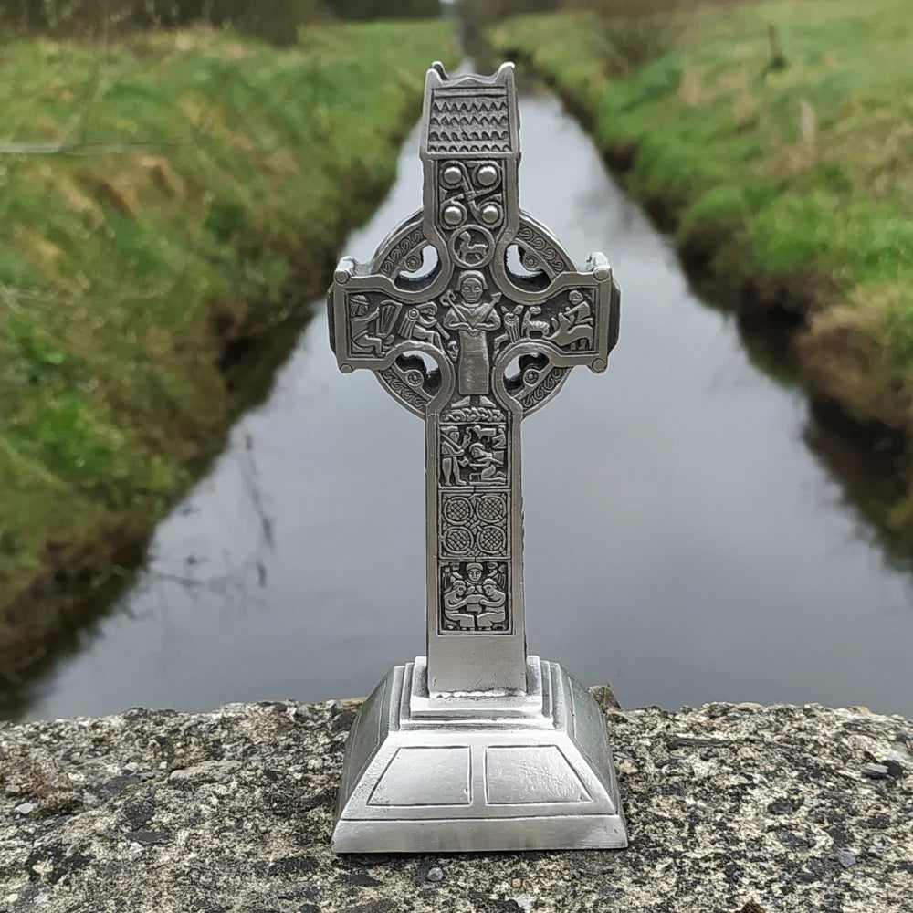 High Cross of Durrow Replica in Pewter