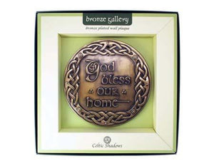 God Bless Our Home Bronze Wall Plaque.