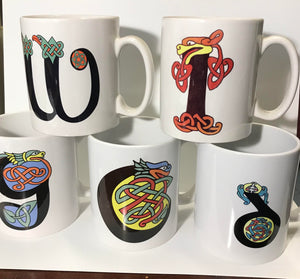 Celtic Alphabet Coffee Mug.