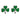 Shamrock Stud Earrings Green Enamel Sterling Silver Medium S3147