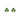 Shamrock Stud Earrings Green Enamel 18ct Gold Plated Small S3254