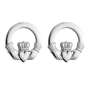 Claddagh Stud Earrings Sterling Silver S3325