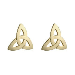 Trinity Knot Stud Earrings 18ct Gold Plated 12.7mm S3587