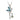 Angel Pendant Rhodium Plated with Crystal Wings S44431