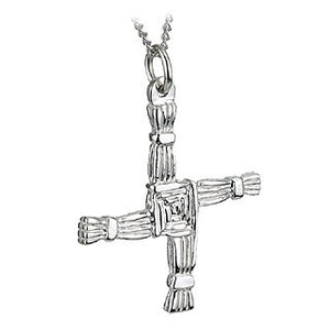 St Brigid's Cross Pendant Sterling Silver with Chain S4974