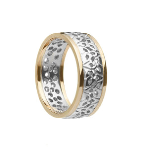 Ladies Trinity Knot Filigree Wedding Ring with Trims