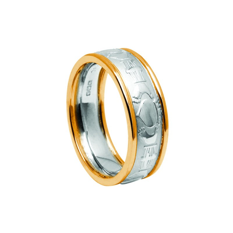 Mens Claddagh Wedding Band The Irish Shop - Main Image