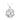 Celtic Knot Rhodium Crystal Pendant S46150.