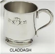 Mullingar Pewter Baby Claddagh Christening Cup