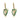 18ct Gold Plated Enamelled Harp.