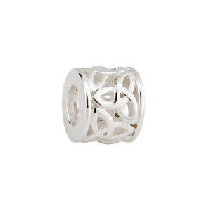 Charm Bead Trinity Knot Sterling Silver.