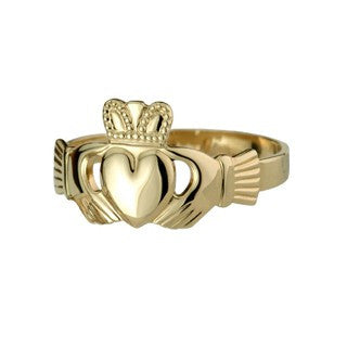 Ladies Solid 9ct Gold Claddagh Ring