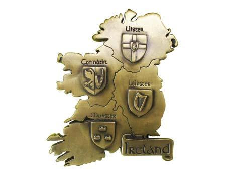 Provinces of Ireland Bronze Wall Plaque.