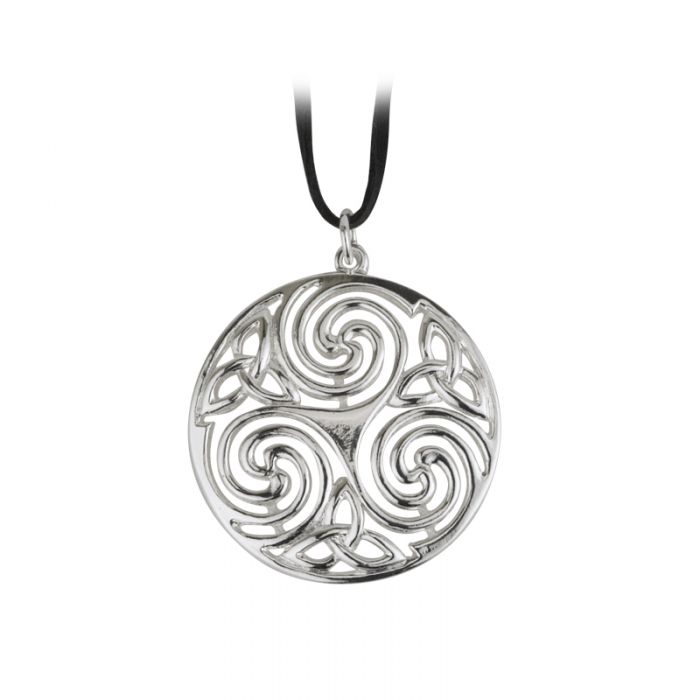 Celtic Spiral and Trinity Knot Pendant