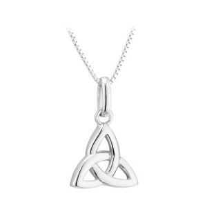 Acara Sterling Silver Trinity Knot Pendant S46235.