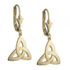 Trinity Knot Earrings 10ct Gold