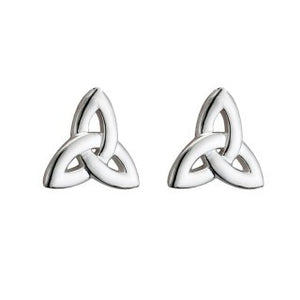 Trinity Knot Stud Earrings Sterling Silver Petite 9.5mm S33098