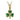 Shamrock Pendant Gold Plated Enamel Large S4617