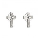 Sterling Silver Small Celtic Cross Earrings