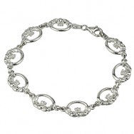 Claddagh Bracelet Sterling Silver S5372