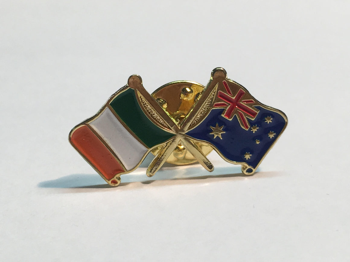 Ireland/Australia Flag Pin